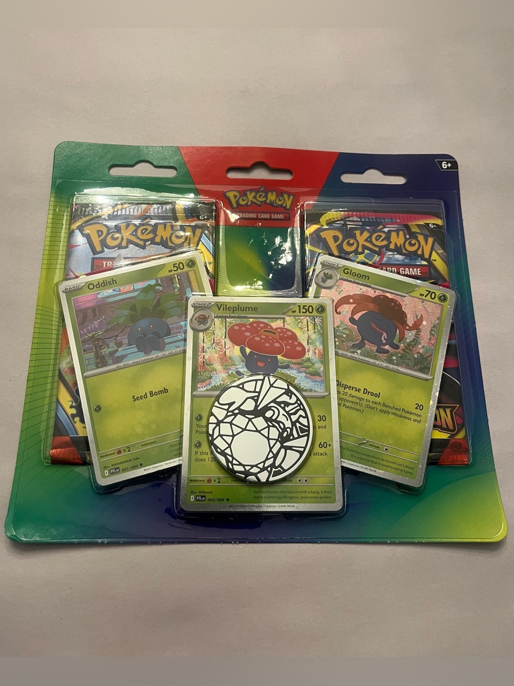 NEW Pokémon TCG Mega Evolution Phantasmal Flames 2 PK Blister With 3 Promo Cards